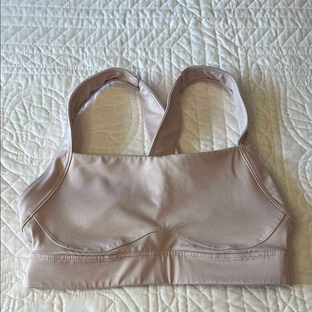 Women's Sand Pink High Support Sports Bra